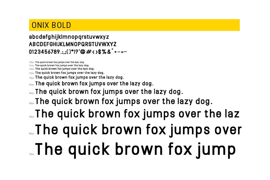 Onix Light Font preview
